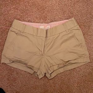 Womens J. Crew Chino shorts. Size 4